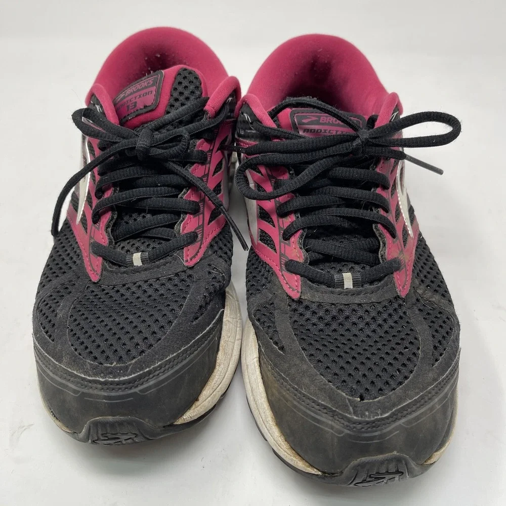 Brooks Womens Addiction 13 1202531B070 Black Running‎ Shoes Sneakers Size 10.5 B